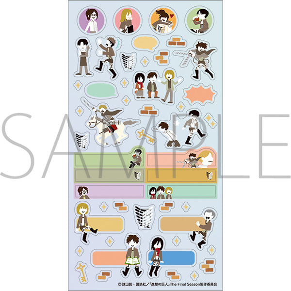 [Attack on Titan] Schedule Stickers – Character Goods