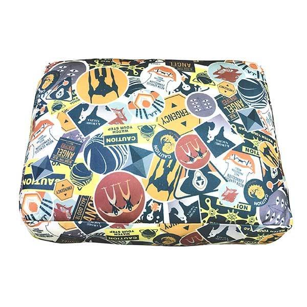 [Evangelion] EVA STORE Original Cushion Table (Vintage Icon Pattern)