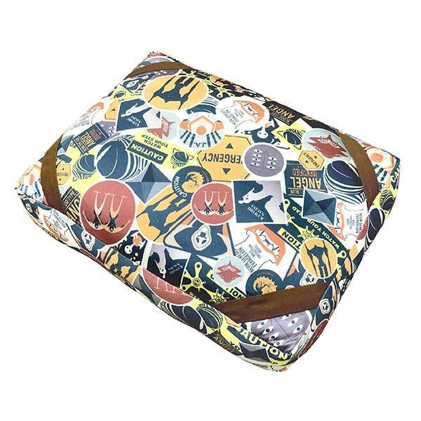[Evangelion] EVA STORE Original Cushion Table (Vintage Icon Pattern)