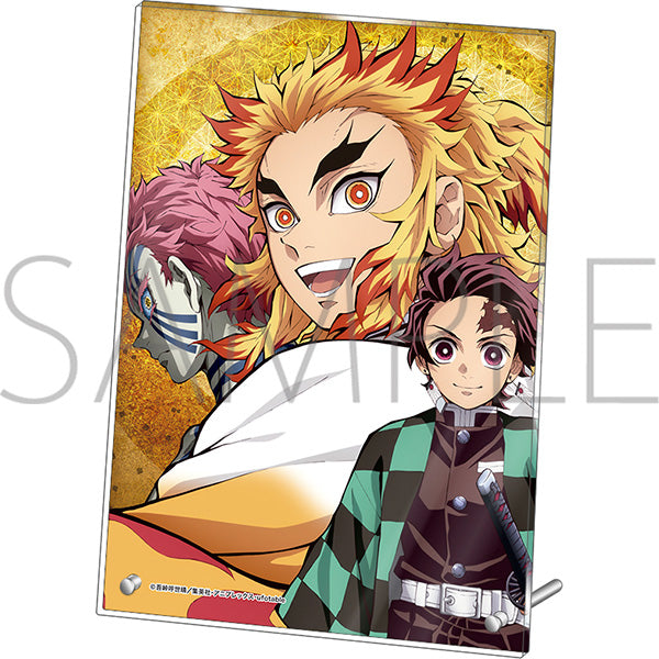[Demon Slayer: Kimetsu no Yaiba] Mini Acrylic Art Panel A: Tanjiro & Rengoku & Akaza – Character Goods