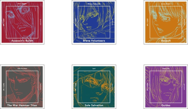 [Attack on Titan] Acrylic Keychain Collection MAPPA 10th ANNIVERSARY Since2011 in animate (Blind Box -Single)