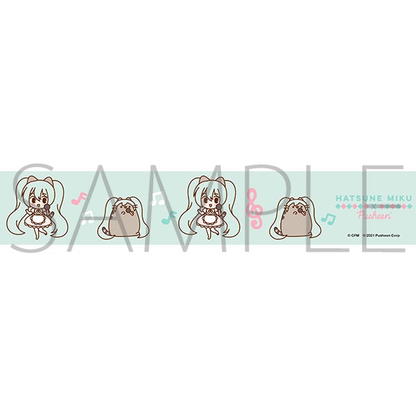 [Vocaloid] Hatsune Miku x Pusheen Collaboration Cloth Tape type B