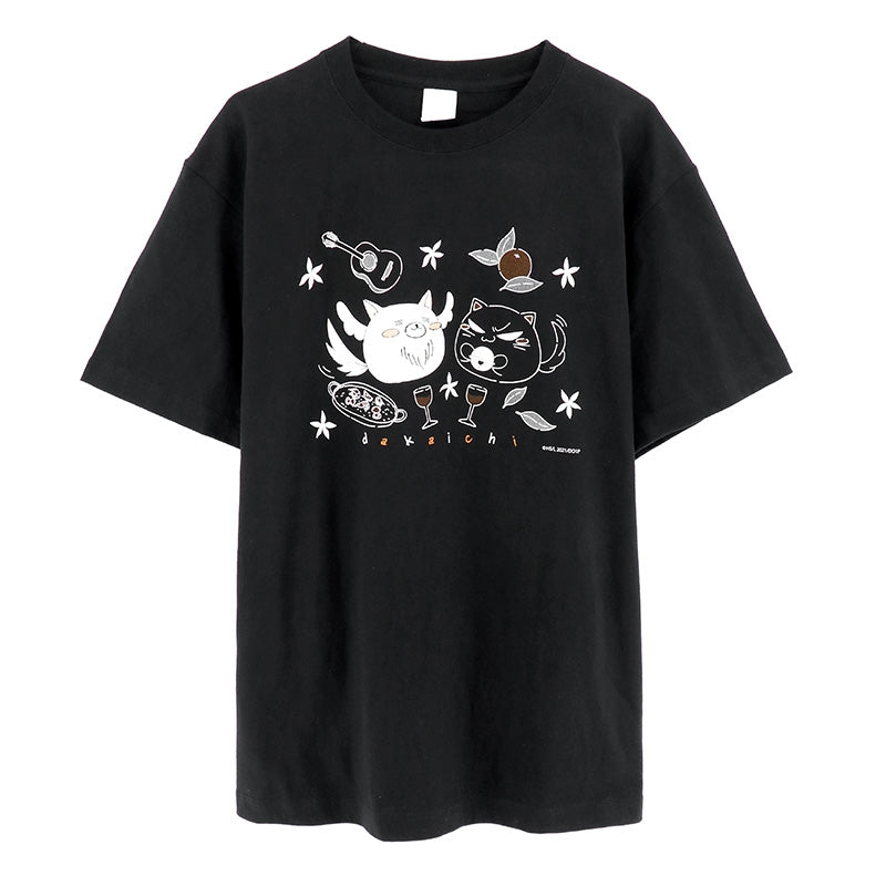 [DAKAICHI] Chunya & Tonyaka Hand Drawn Art Style T-Shirt