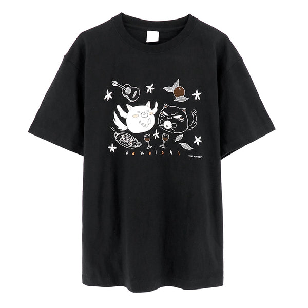 DAKAICHI] Chunya & Tonyaka Hand Drawn Art Style T-Shirt