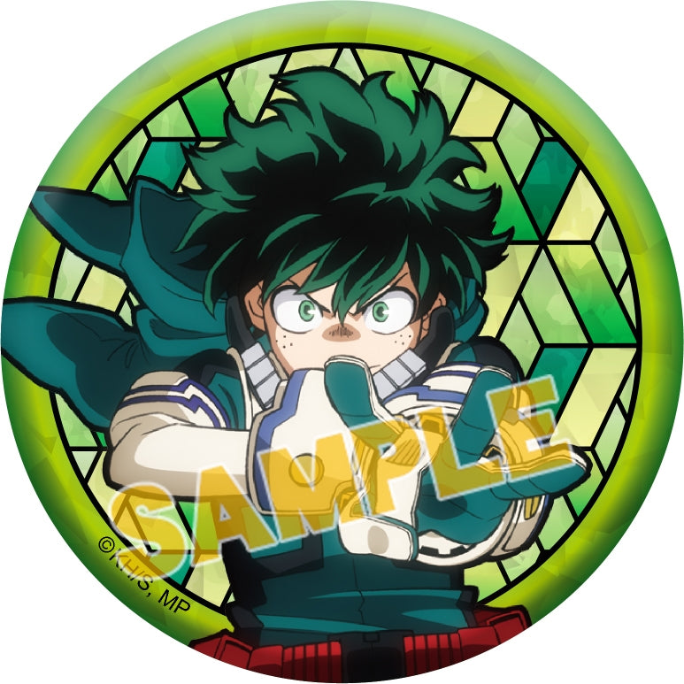 [My Hero Academia] Stained glass-style Trading Holographic Badge (Blind Box -Single)