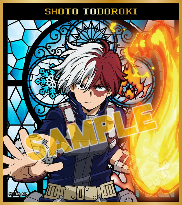 [My Hero Academia] Stained glass-style Trading Mini Shikishi Board w/ Gold foil press (Blind Box -Single)