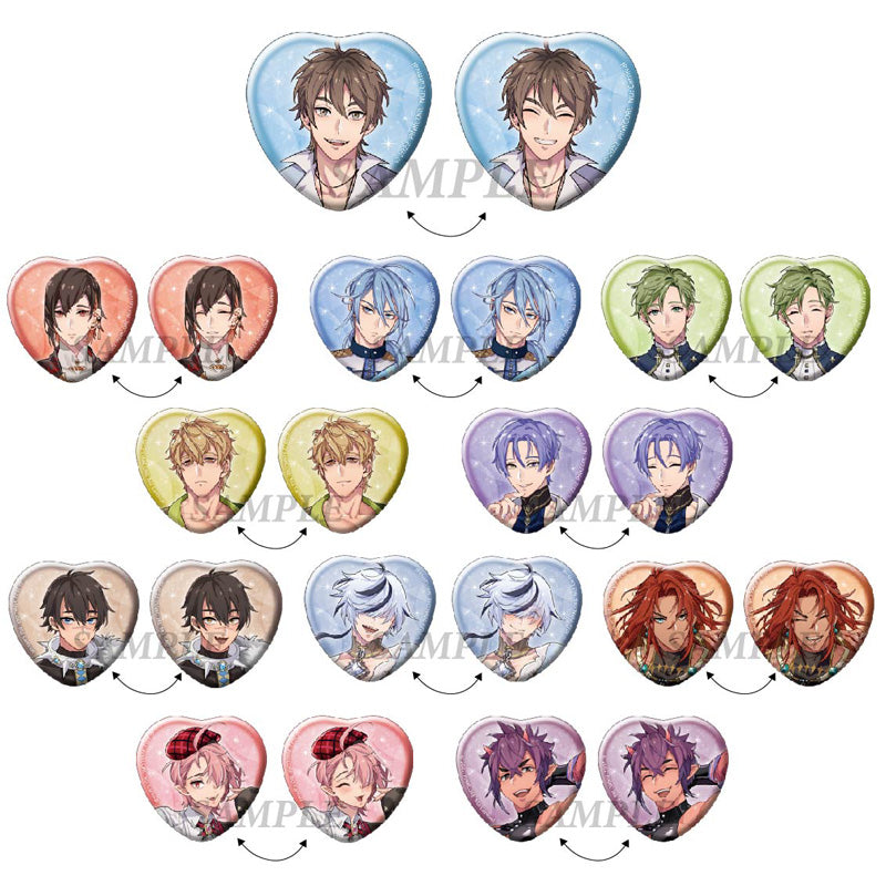 [Nu: Carnival] Lenticular Heart-Shaped Trading Buttons (Blind Box -Single)