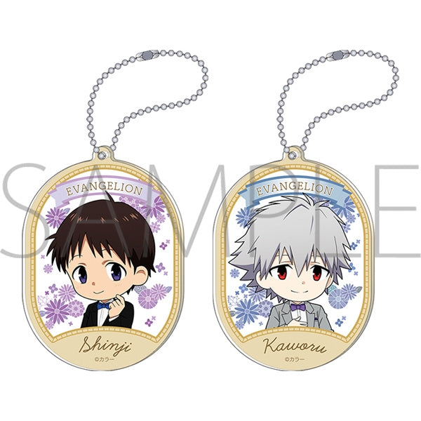 [Evangelion] Acrylic Keychain Set: Shinji & Kaworu Chibi Ver.