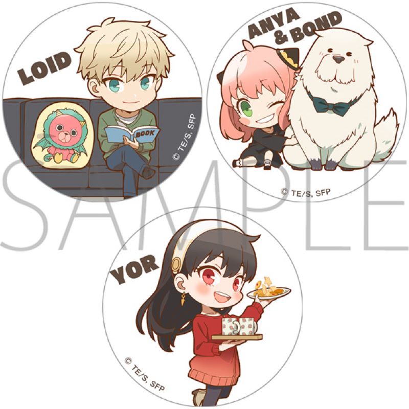 [SPY x FAMILY] Can Badge Set Kutsurogi Forger Family