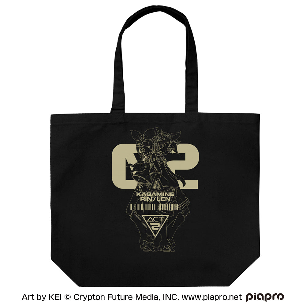 [Kagamine Rin/Len] Large Tote BLACK