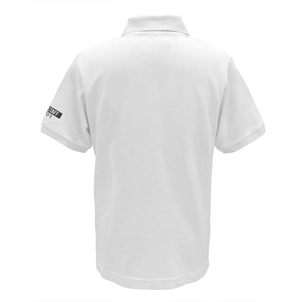[Evangelion] Polo Shirt w/Embroidery NERV logo White - T Shirt Size L