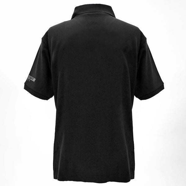 [Evangelion] Polo Shirt w/Embroidery NERV logo Black - T Shirt Size L