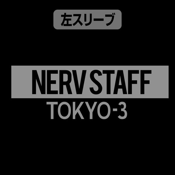 [Evangelion] Polo Shirt w/Embroidery NERV logo Black - T Shirt Size L