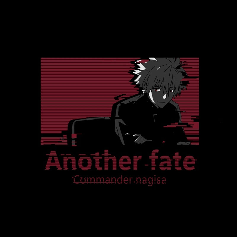 [Evangelion] Commander Nagisa T-Shirt BLACK-XL