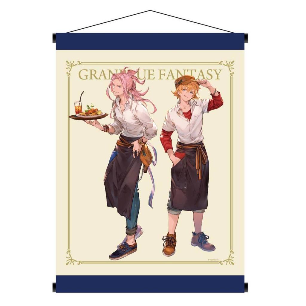 (Goods - Tapestry) [Granblue Fantasy] Wall Scroll Feather/Randall (Café Version)