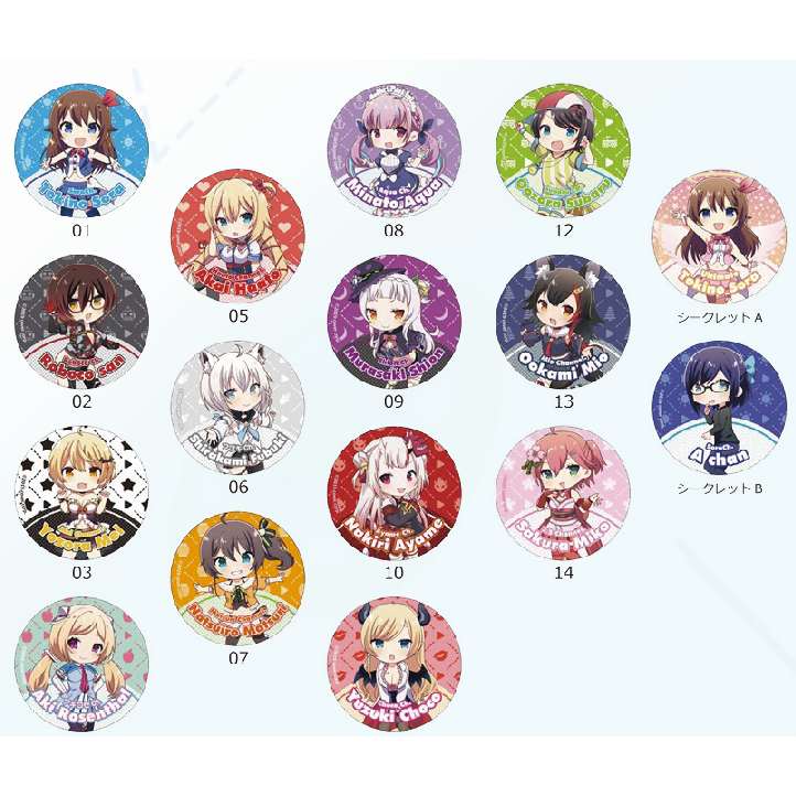 [hololive] Trading Character Badge (Singles) (Blind Box -Single)