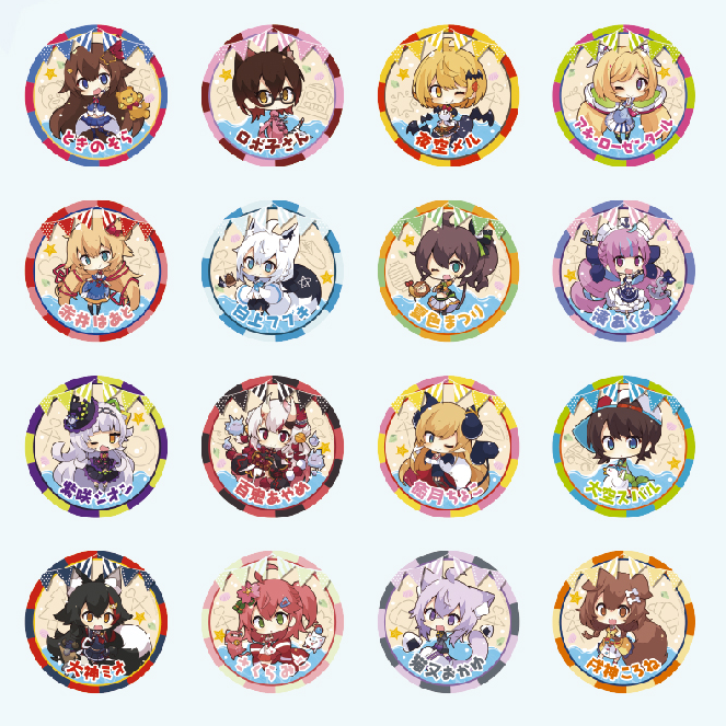 [hololive] Summer Trading Character Badge (Singles) (Blind Box -Single)