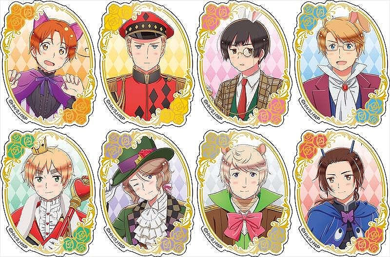 [Hetalia World★Stars] Glitter Acrylic Badge (Alice in Wonderland ver.) – Blind Box