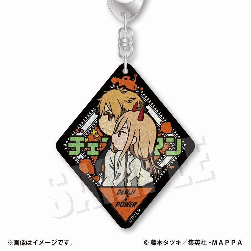 [Chainsaw Man] VETCOLO Glitter Acrylic Keychain 08. Denji & Power