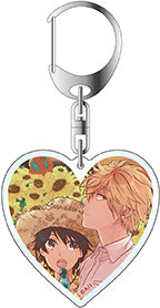 [Hitorijime My Hero] Heart-shaped Acrylic Key Chain Asaya Hasekura & Kensuke Ooshiba Evening Ver. – Character Goods