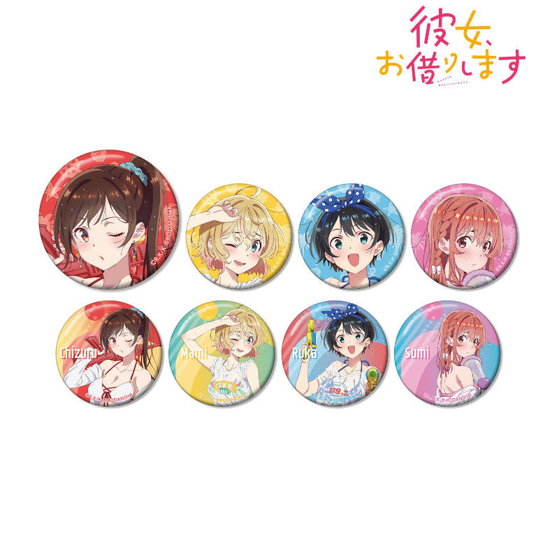 [Rent-a-Girlfriend] Trading Button Badge feat. Exclusive Art Beach Dating Ver. – Blind Box