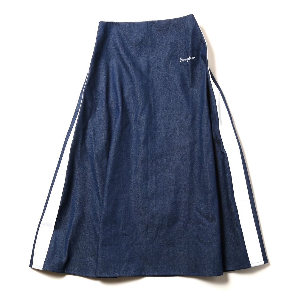 [Evangelion] RADIO EVA EVANGELION LINE DENIM LONG SKIRTM INDIGO