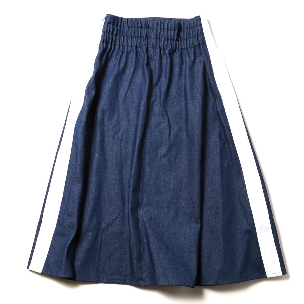 [Evangelion] RADIO EVA EVANGELION LINE DENIM LONG SKIRTM INDIGO