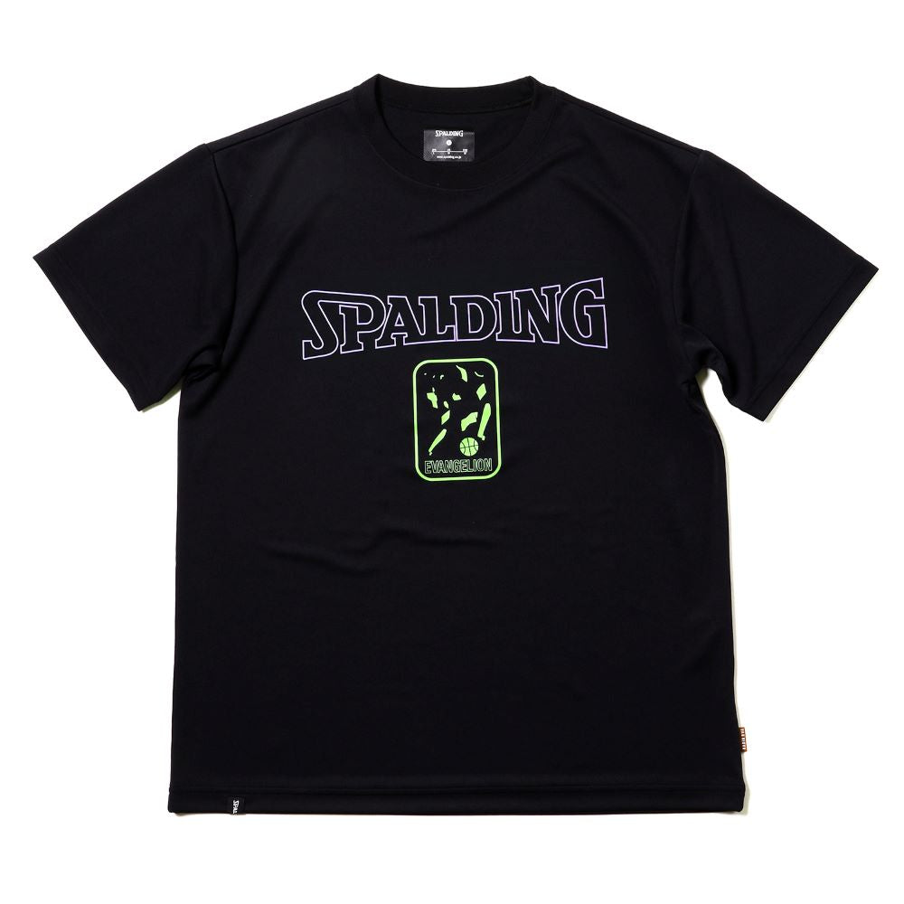 [Evangelion] RADIO EVA SPALDING EVA-01 Dry mesh T-Shirt Black×Green