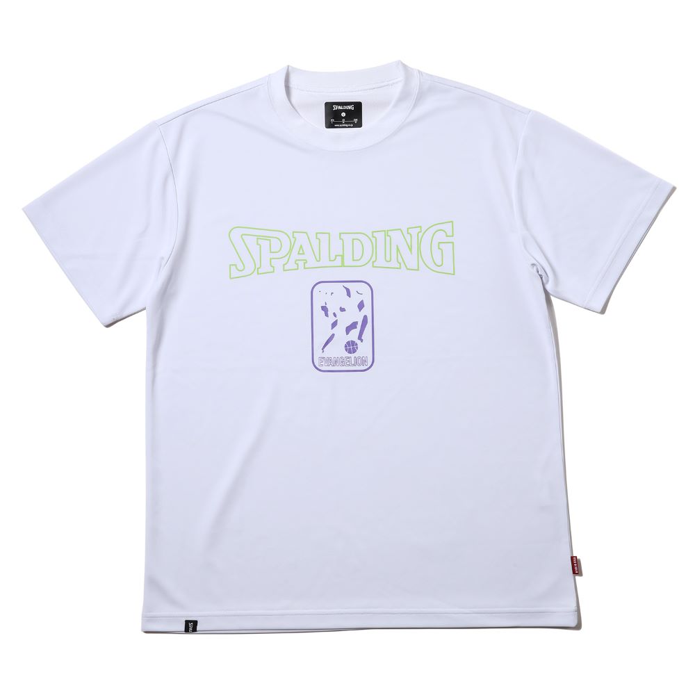 [Evangelion] RADIO EVA SPALDING EVA-01 Dry mesh T-Shirt White×Green