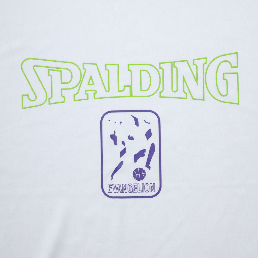 [Evangelion] RADIO EVA SPALDING EVA-01 Dry mesh T-Shirt White×Green