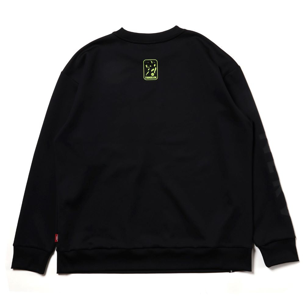 [Evangelion] RADIO EVA NERV Sweat Shirts by SPALDING Black×Green