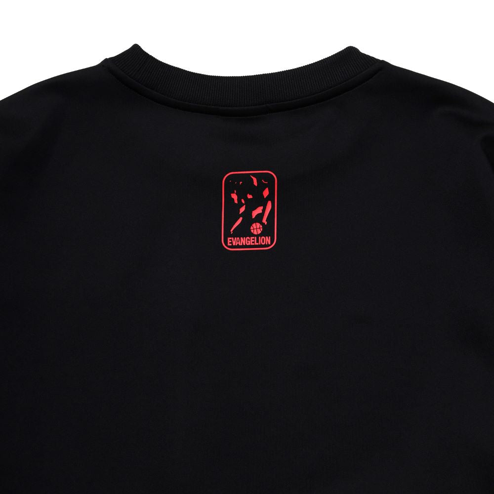 [Evangelion] RADIO EVA NERV Sweat Shirts by SPALDING Black×Red