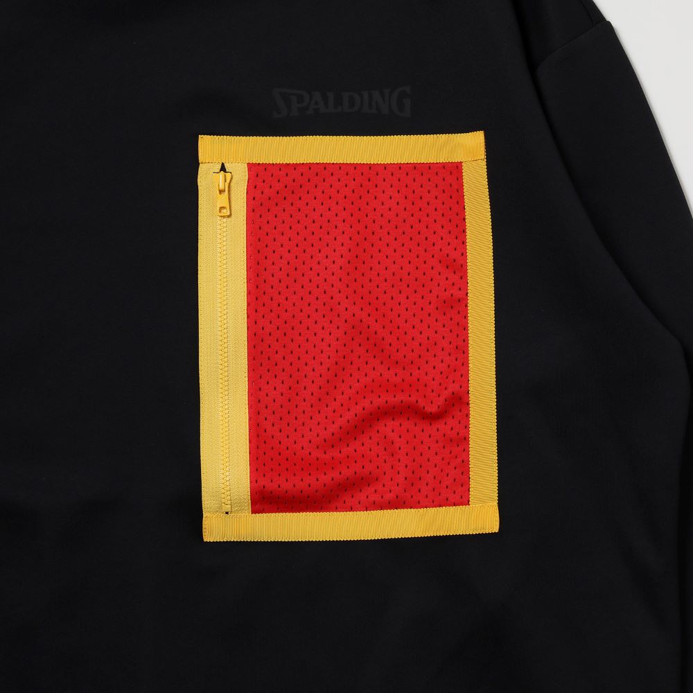 [Evangelion] RADIO EVA NERV Sweat Shirts by SPALDING Black×Red