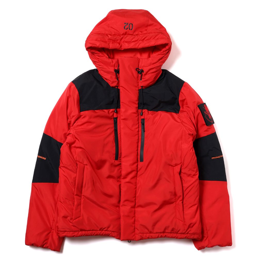 [Evangelion] RADIO EVA Two Tone Down Jacket Unit-02 BLUE