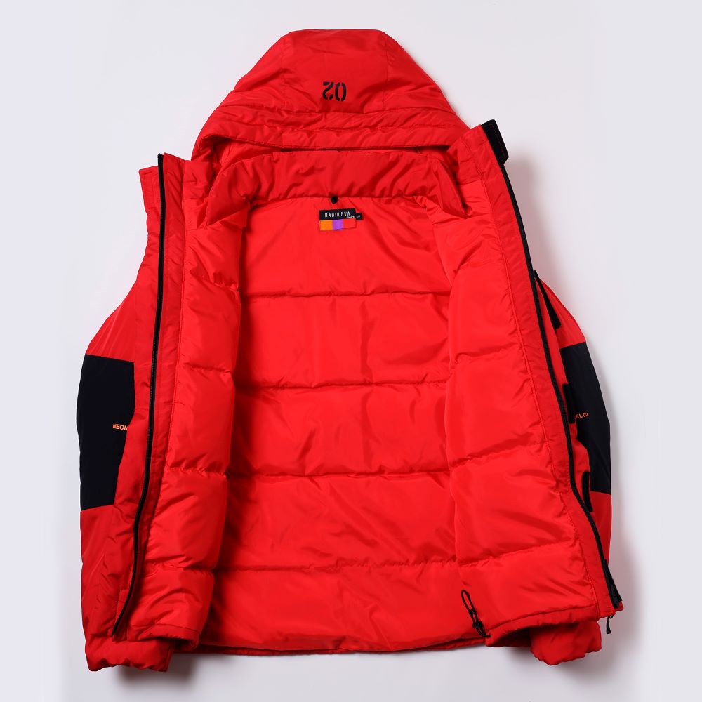 [Evangelion] RADIO EVA Two Tone Down Jacket Unit-02 BLUE