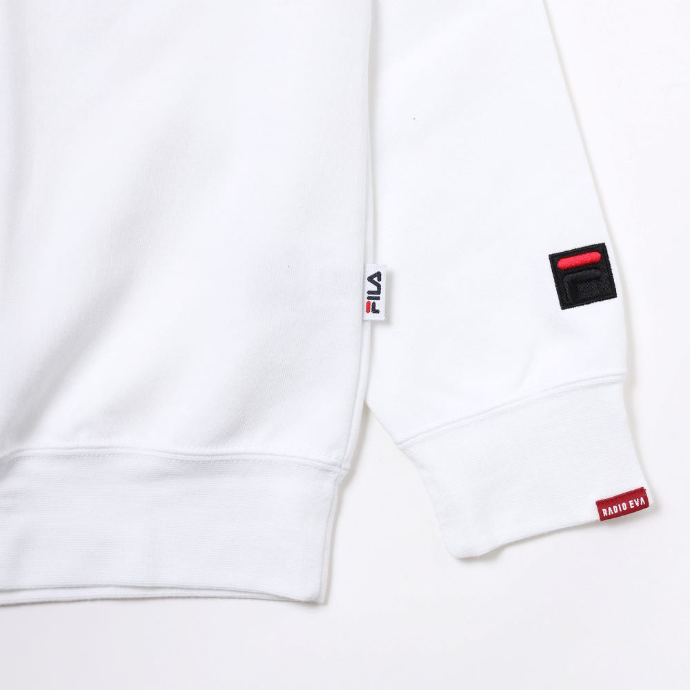 [Evangelion] RADIO EVA FILA MONOGRAM LOGO PARKA EVANGELION LIMITED WHITE