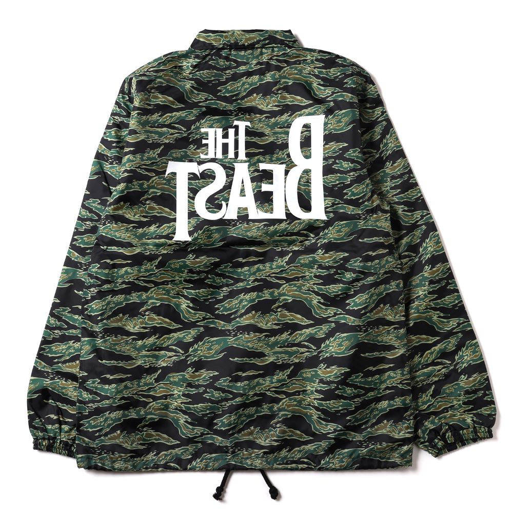 [Evangelion] RADIO EVA THE BEAST Camouflage Coach Jacket Green