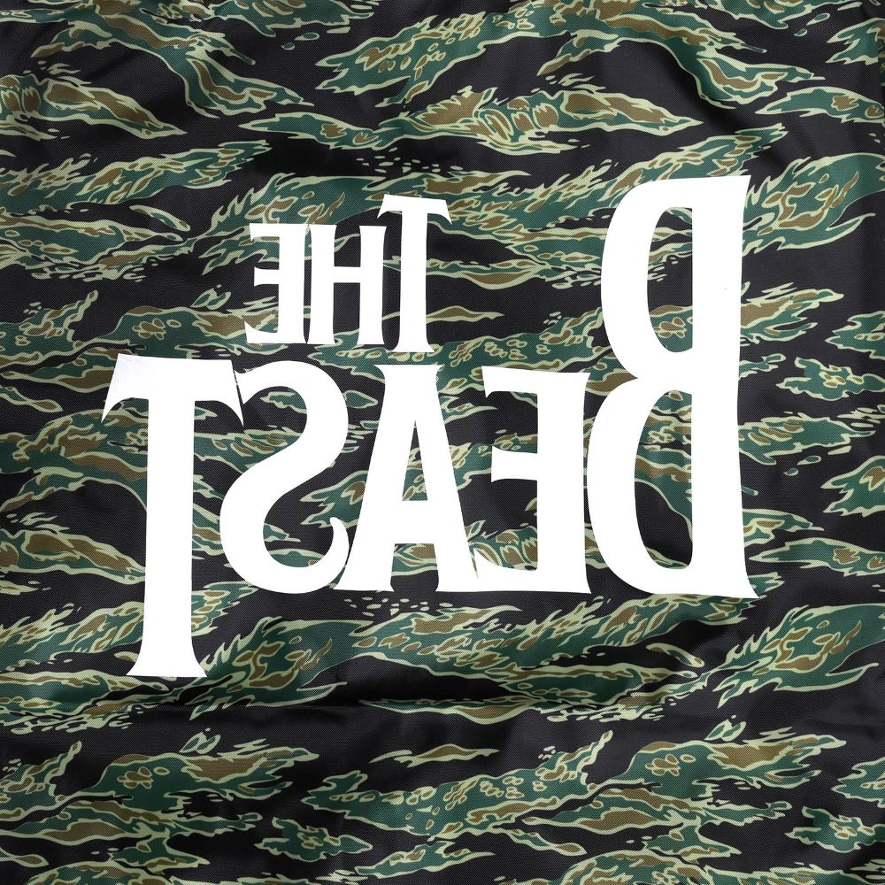[Evangelion] RADIO EVA THE BEAST Camouflage Coach Jacket Green
