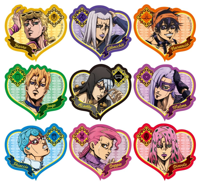 [JoJo's Bizarre Adventure] Heart-shaped Glitter Acrylic Badge JoJo: A New Journey ver. Vol.2 (Blind Box -Single)