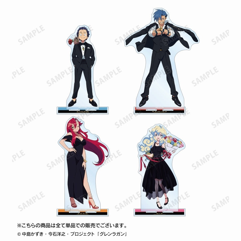 (Goods - Acrylic Stand) [Gurren Lagann] Exclusive Art Kamina 15th Anniversary Dressed Up BIG Acrylic Stand
