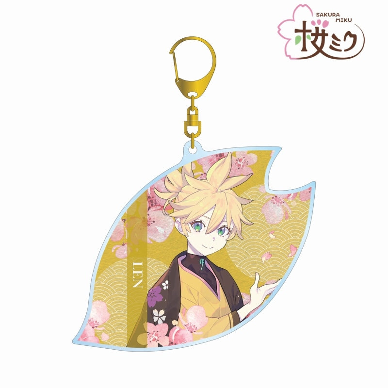 [Vocaloid] Sakura Miku Series Kagamine Ren Exclusive Art by kuro BIG Acrylic Keychain