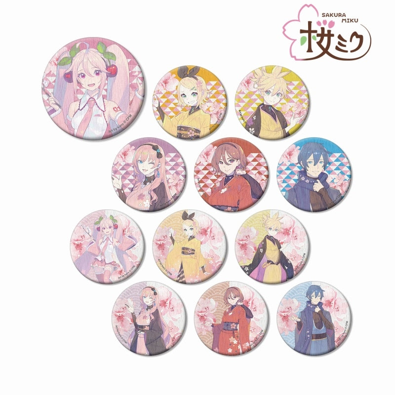 [Vocaloid] Sakura Miku Series Exclusive Art by kuro Trading Japanese Paper Button Badge (Blind Box -Single)