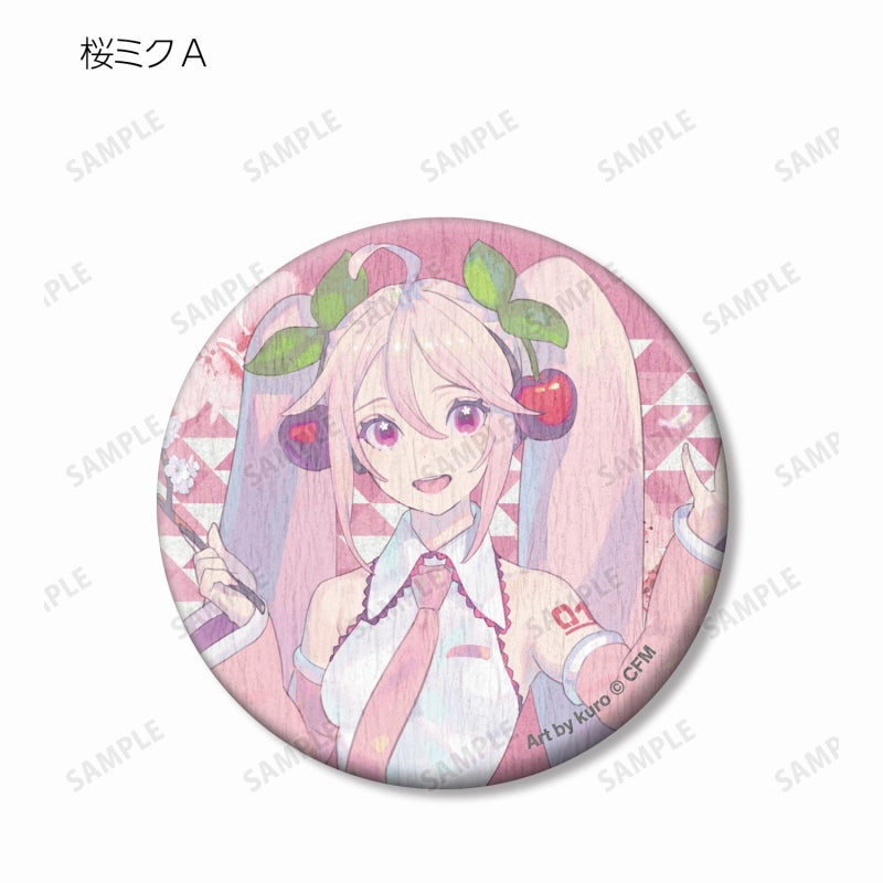 [Vocaloid] Sakura Miku Series Exclusive Art by kuro Trading Japanese Paper Button Badge (Blind Box -Single)