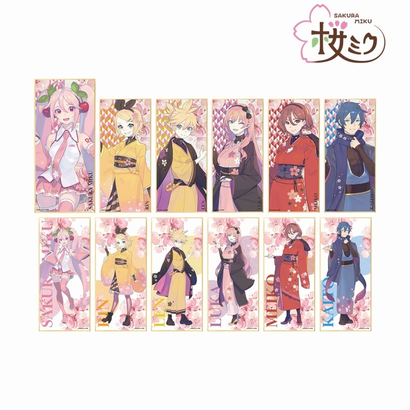 (Goods - Acrylic Stand) [Vocaloid] Sakura Miku Series Exclusive Art Art by kuro Trading w/Stand Art Board (Blind Box -Single)