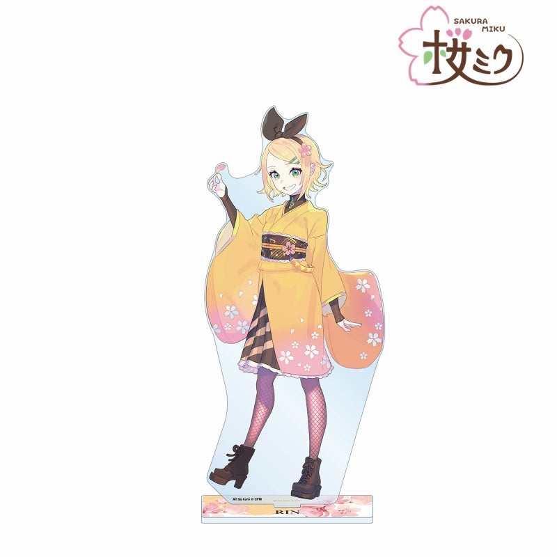 [Vocaloid] Sakura Miku Series Kagamine Rin Exclusive Art by kuro 1/7 Scale BIG Acrylic Stand