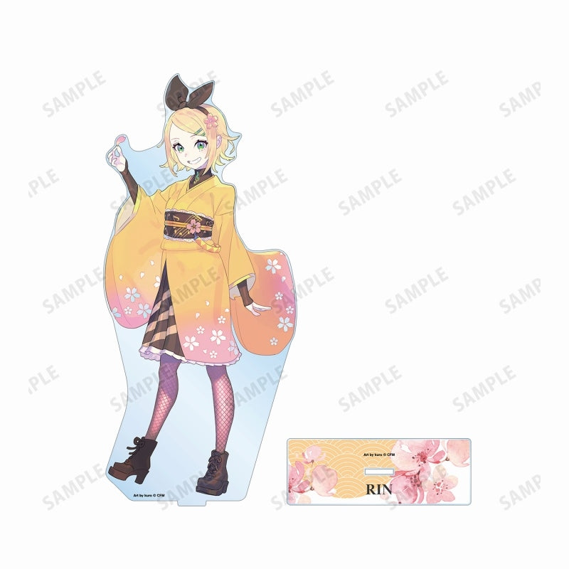 [Vocaloid] Sakura Miku Series Kagamine Rin Exclusive Art by kuro 1/7 Scale BIG Acrylic Stand