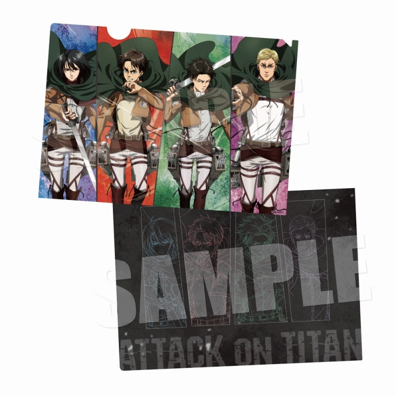 [Attack on Titan] A4 File Folder Against The Wind! Ver. (Ensemble)