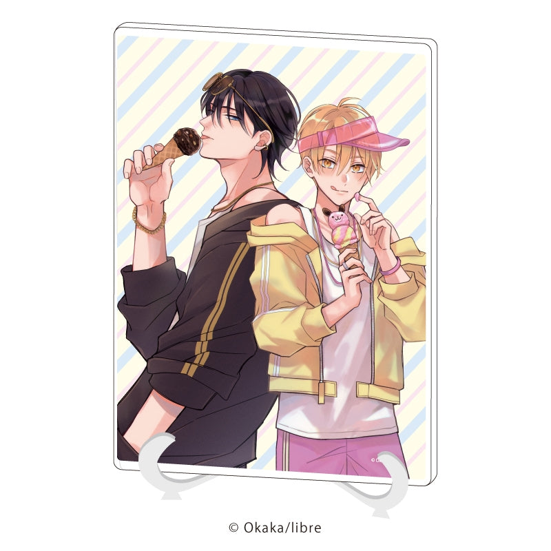 [Be x Boy] Acrylic Art Board(A5 Size) 01 Tamaki Jun & Hibiya Kaito Art by Okaka