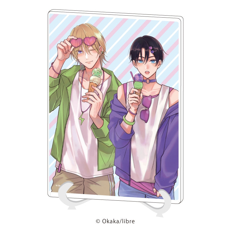 [Be x Boy] Acrylic Art Board (A5 Size) 02 Kanade Suo & Fuma Odaka Art by Okaka