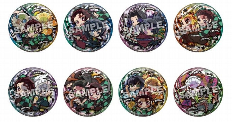 [Demon Slayer: Kimetsu no Yaiba] Pita! Chibi United as One Button Badge (Blind Box -Single)